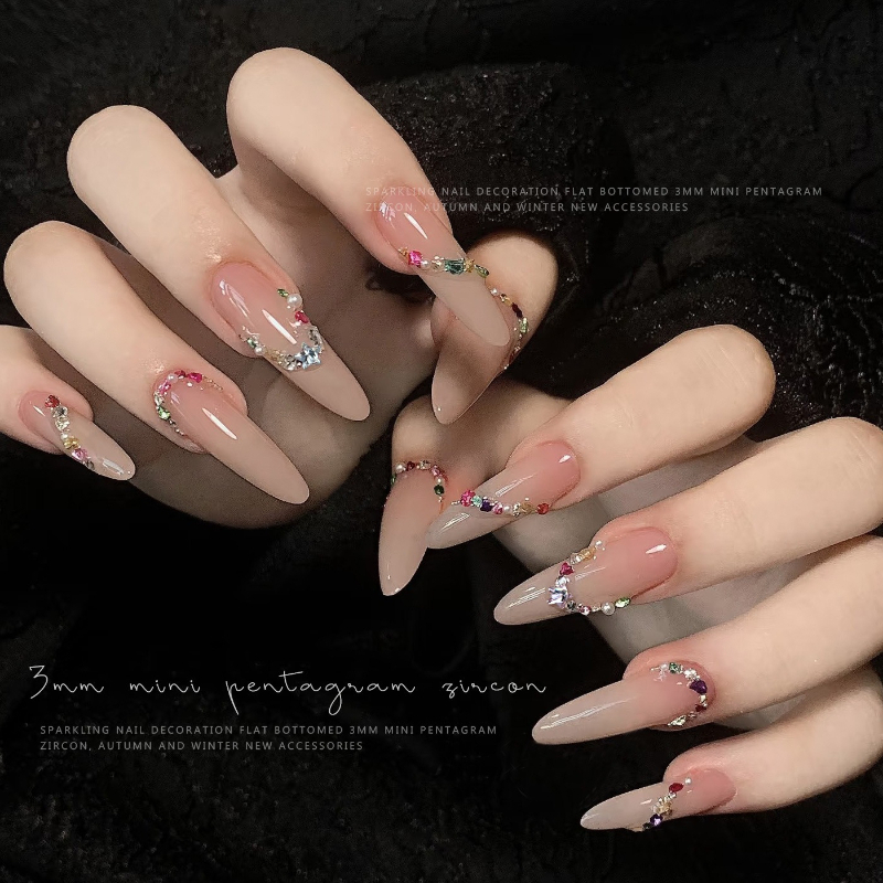 30개 미니 오각별 지르콘 네일 아트 참 네일 글리터  - Nail Art Valentines Day 리뷰 및 가격