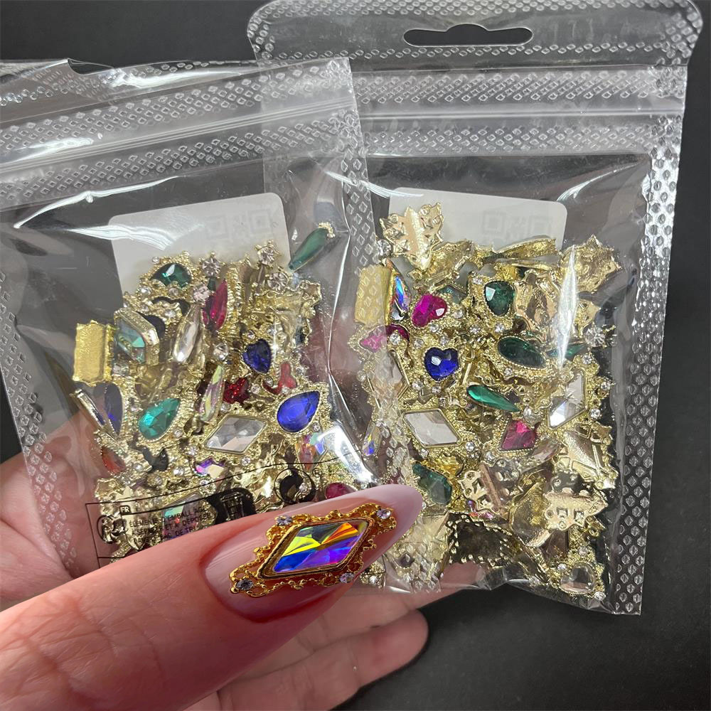 60PCS 믹스 네일 아트 라인 석 하트/사각형/물방울 - Nail Art Valentines Day 리뷰 및 가격