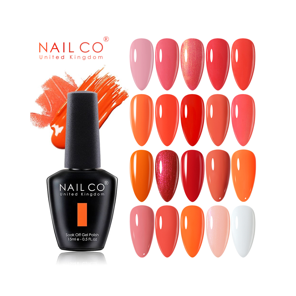 NAILCO 15ml 오렌지 레드 핑크 색상 시리즈 G - Nail Art Orange 리뷰 및 가격